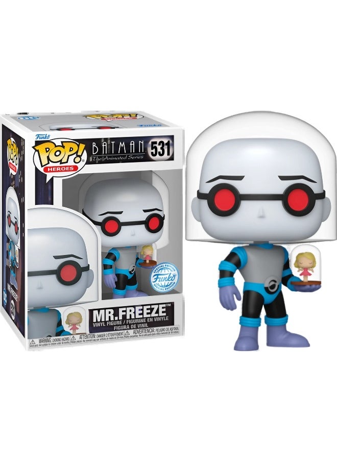 Funko POP! Heroes DC Batman: The Animated Series Mr Freeze with Nora Snow Globe Vinyl Figure (10.67 cm)