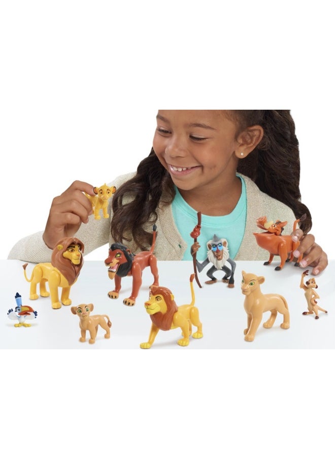 Disney The Lion King Deluxe Figure Set (6.35 cm, Set of 10)