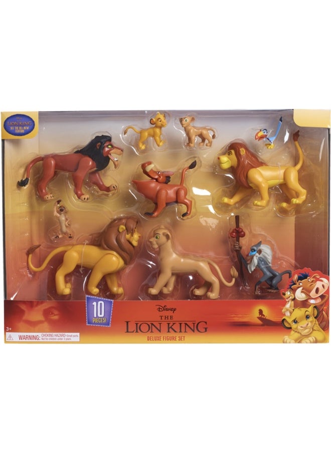 Disney The Lion King Deluxe Figure Set (6.35 cm, Set of 10)