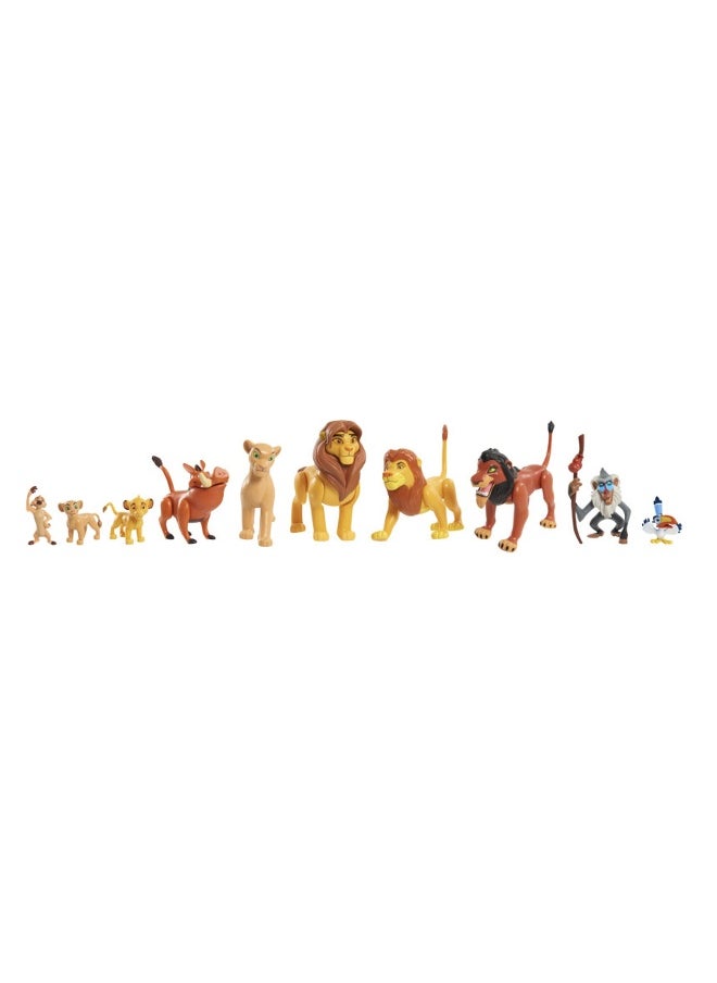 Disney The Lion King Deluxe Figure Set (6.35 cm, Set of 10)