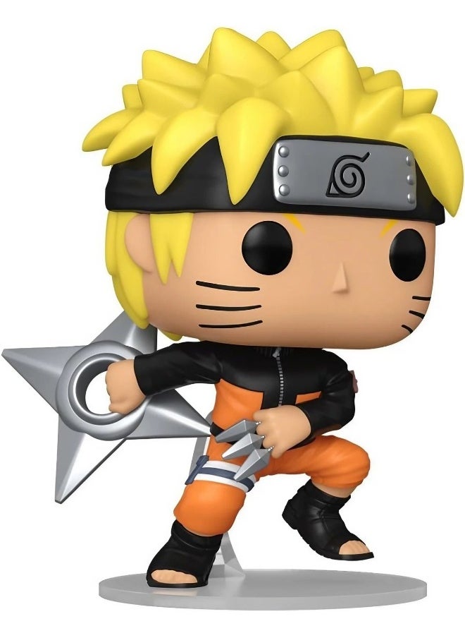 Funko POP! Animation Naruto Shippuden Naruto Uzumaki with Shuriken and Kunai Vinyl Figure (11.43 cm, Assorted)