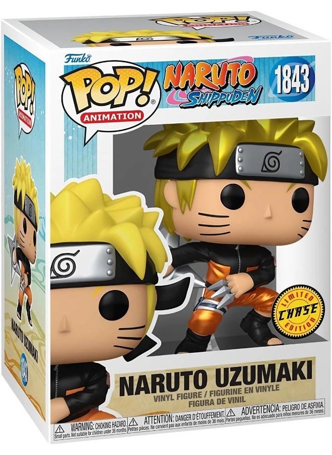 Funko POP! Animation Naruto Shippuden Naruto Uzumaki with Shuriken and Kunai Vinyl Figure (11.43 cm, Assorted)