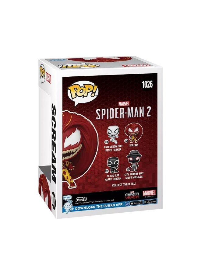 Funko POP! Marvel Gamerverse Spider-Man 2 Scream Vinyl Bobblehead (10.6 cm)