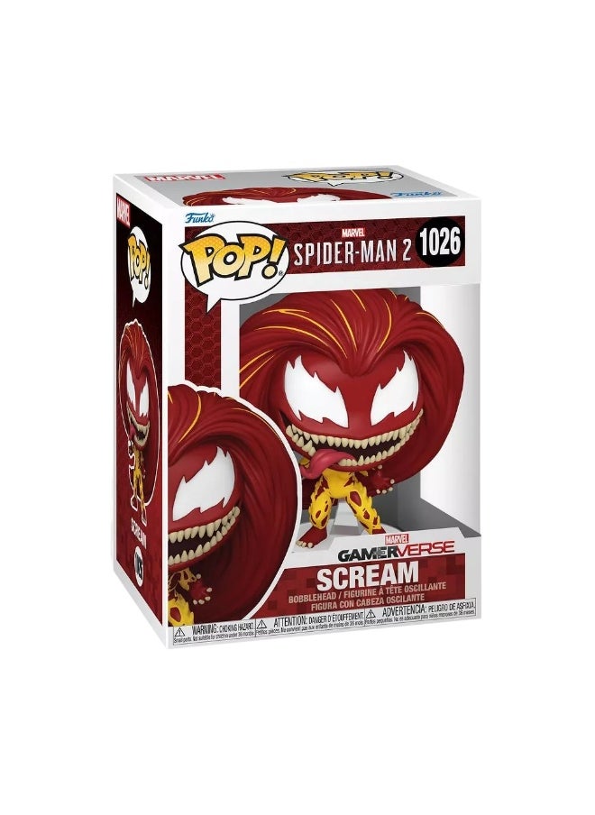 Funko POP! Marvel Gamerverse Spider-Man 2 Scream Vinyl Bobblehead (10.6 cm)