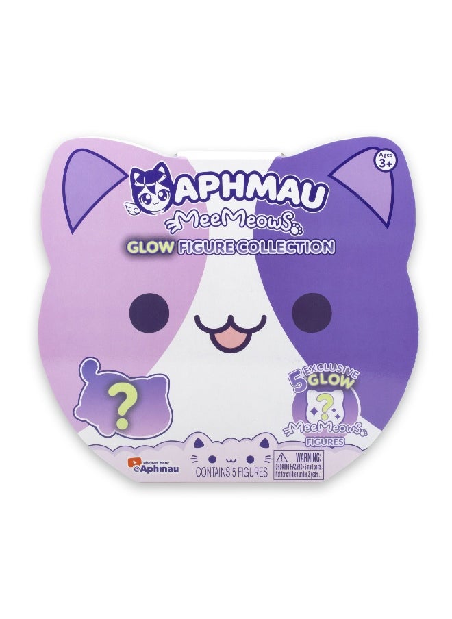 Aphmau MeeMeows Glow Figure Collection Set (6.35 cm, Pack of 5)