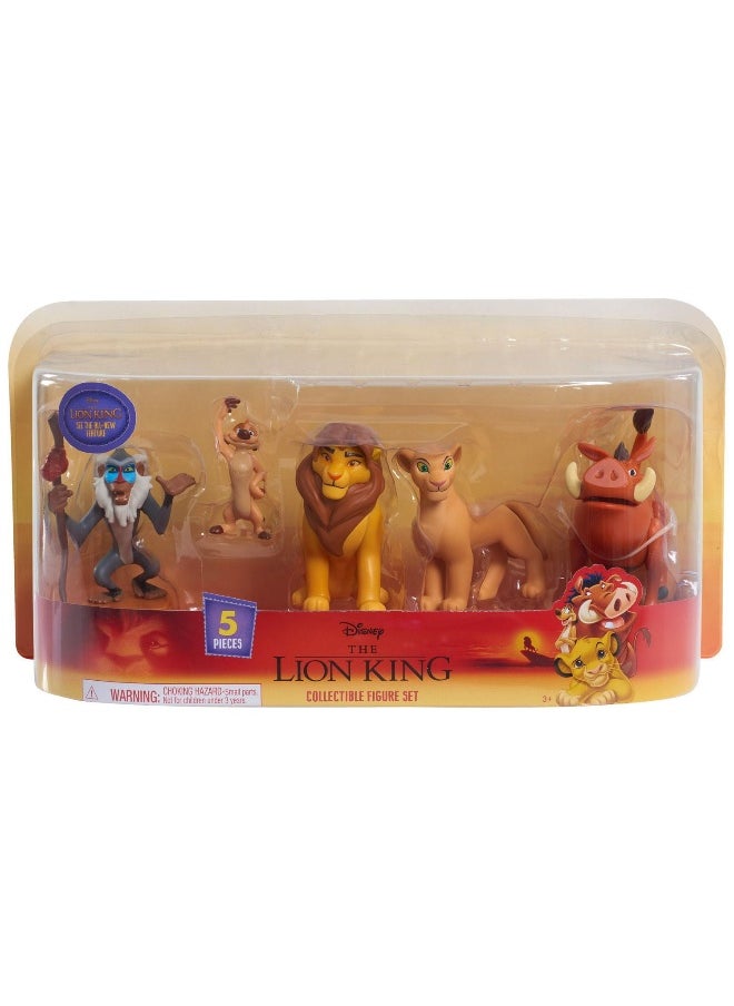 Disney The Lion King Collectible Figure Set (8 cm, Set of 5)