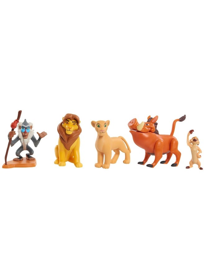 Disney The Lion King Collectible Figure Set (8 cm, Set of 5)