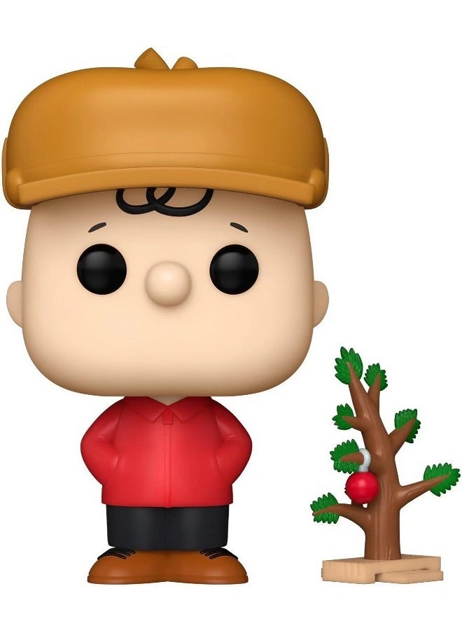 Funko POP! Television Peanuts Charlie Brown with Tree Vinyl Figures (10.41 cm)