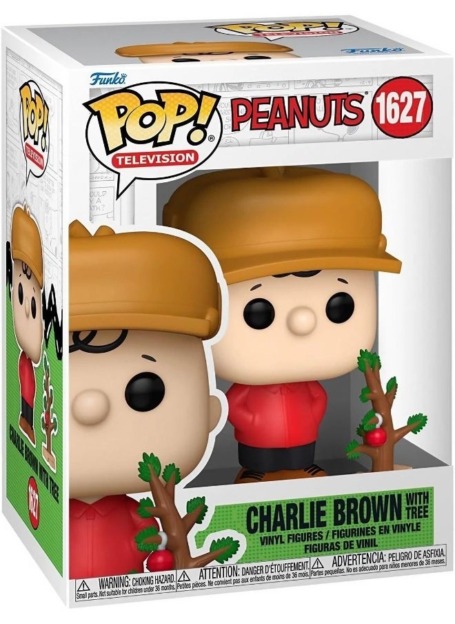 Funko POP! Television Peanuts Charlie Brown with Tree Vinyl Figures (10.41 cm)