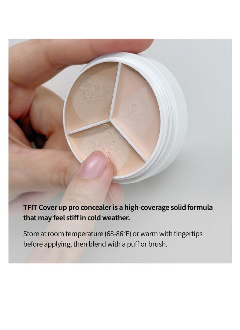 TFIT Cover Up Pro Concealer Palette - 3-in-1 ( 03 Cool | 0.52 Oz)