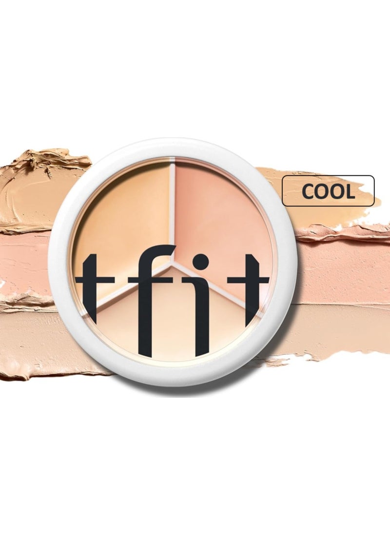 TFIT Cover Up Pro Concealer Palette - 3-in-1 ( 03 Cool | 0.52 Oz)