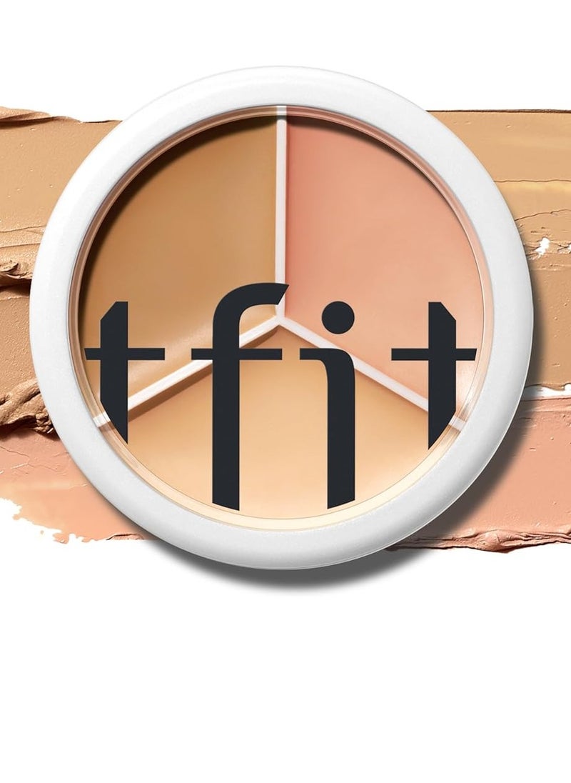 TFIT Cover Up Pro Concealer Palette - 3-in-1 ( 02 Warm | 0.52 Oz)