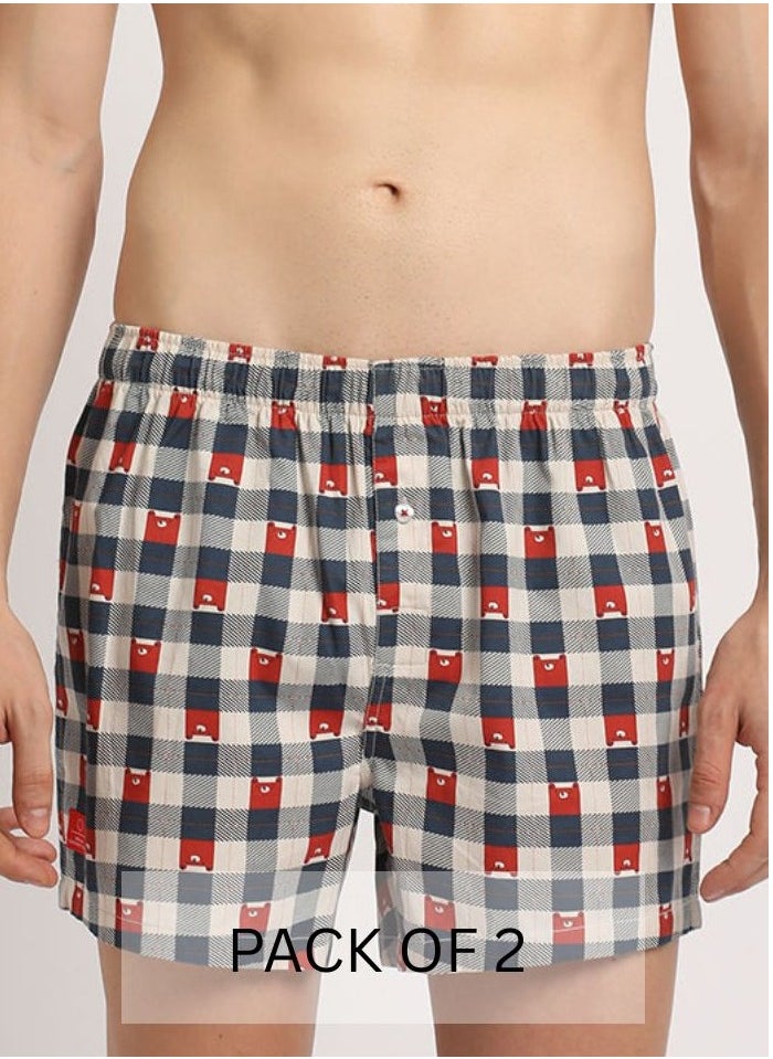 Mens Cotton Boxers Multipack Soft Breathable Underwear for Men Loose Fit Comfortable Boxer Shorts for Daily Wear