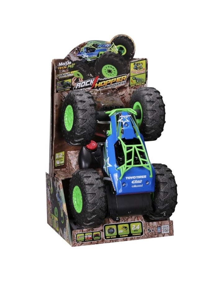 Maisto Tech Rock Hopper Pro Series RC Truck (27 x 18 x 15 cm, Blue/Green)