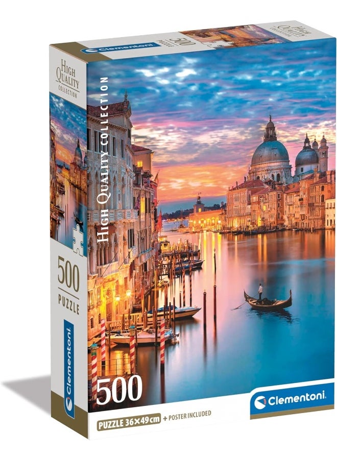 Clementoni Jigsaw Collection Lighting Venice Puzzle (500 Pieces)