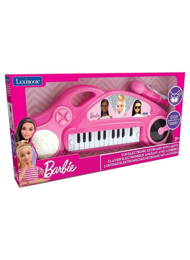 Lexibook Barbie Fun Electronic Keyboard with Lights (48 x 19.5 cm)