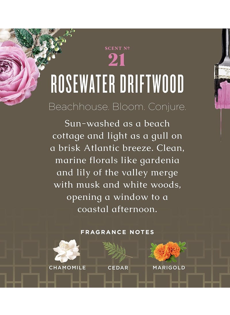 Caldrea Hand Soap Refill, Aloe Vera Gel, Olive Oil And Essential Oils To Cleanse And Condition, Rosewater Driftwood Scent, 32 Oz