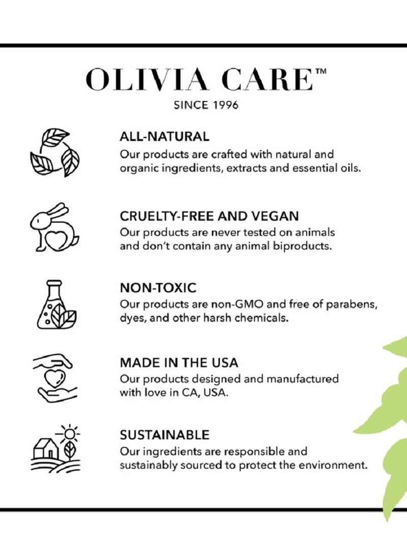 Olivia Care Liquid Hand Soap Rose & Essential Oils. All Natural - Cleansing, Germ-Fighting, Moisturizing Hand Wash for Kitchen & Bathroom - Gentle, Mild & Natural Scented - 18.5 OZ