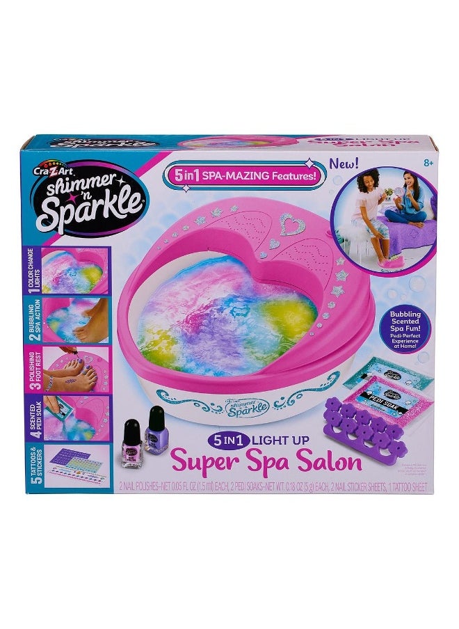 Cra-Z-Art Shimmer 'N Sparkle 5-in-1 Light Up Super Spa Salon Kit