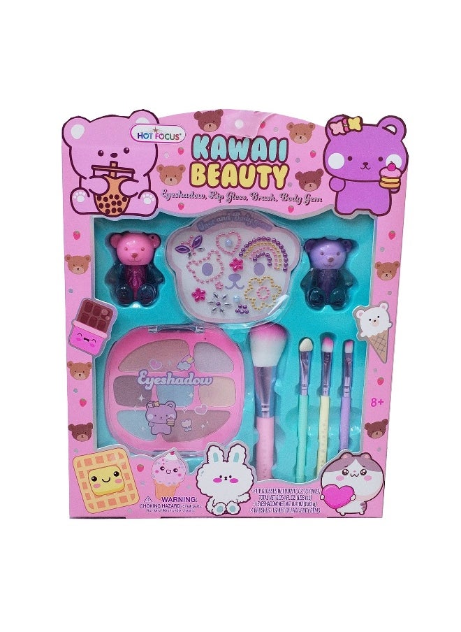 Hot Focus Kawaii Beauty Critter Cosmetic Set (Pack of 8)