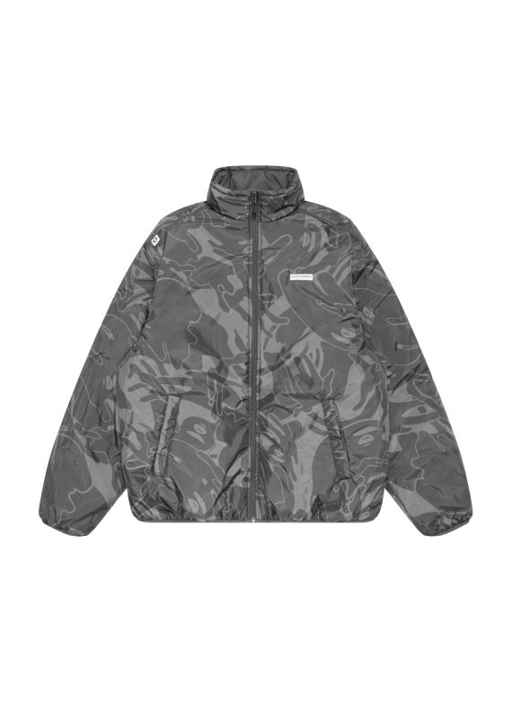 AAPENOW moonface logo zip-up jacket