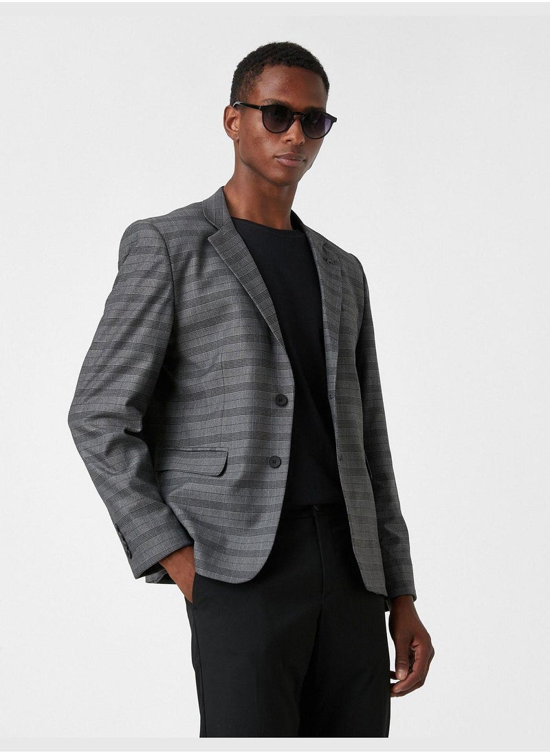Checked Blazer Jacket