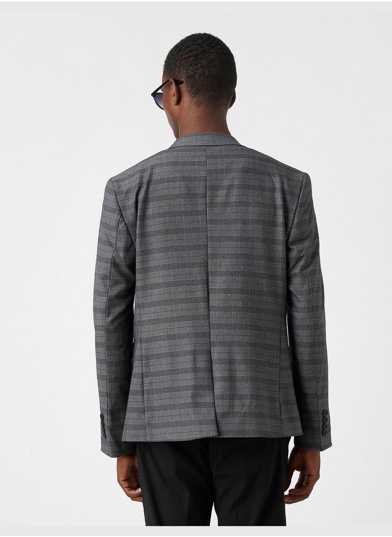 Checked Blazer Jacket