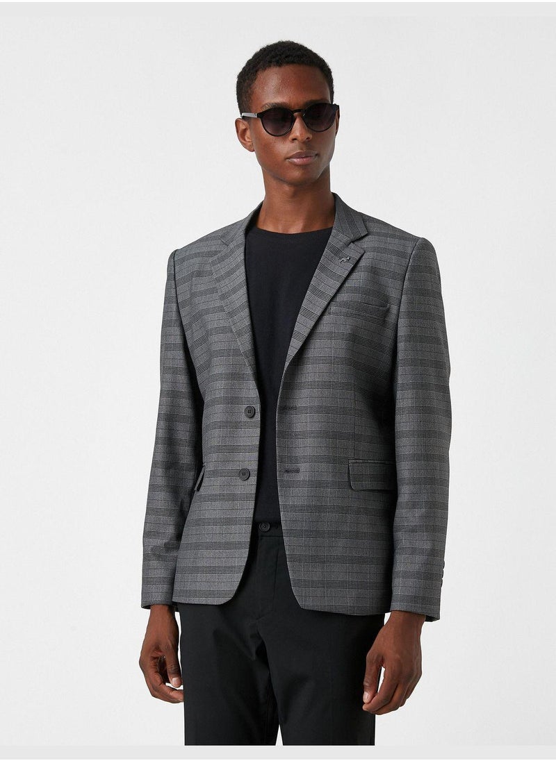 Checked Blazer Jacket