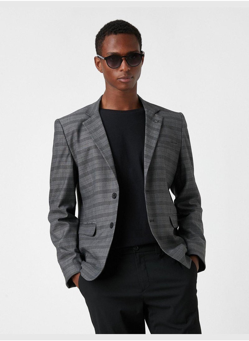 Checked Blazer Jacket