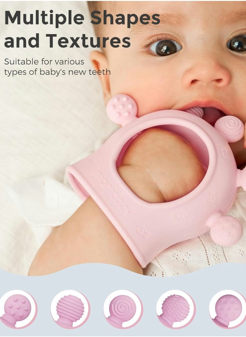 Baby Teether Toys, Baby Teething Toys, Baby Teething Relief, Food Grade Silicone Teether Baby Toys, Baby Teether 0-6 Months,Teething Toy 6-12 Months, Baby Essential