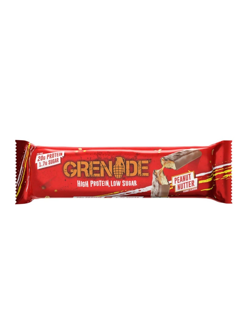 Grenade High Protein Low Sugar Bar Peanut Nutter 60g Pack of 12