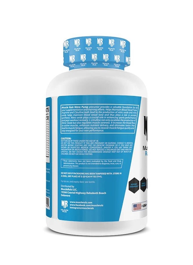 Muscle Rulz, Nitrix Pump, Advanced Formula 2.0, 90 Tabs, 30 Servings