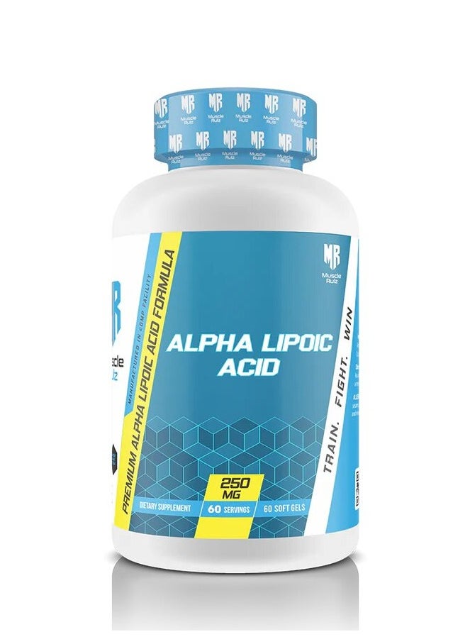 Muscle Rulz, Alpha Lipoic Acid, 60 Softgels, 60 Servings