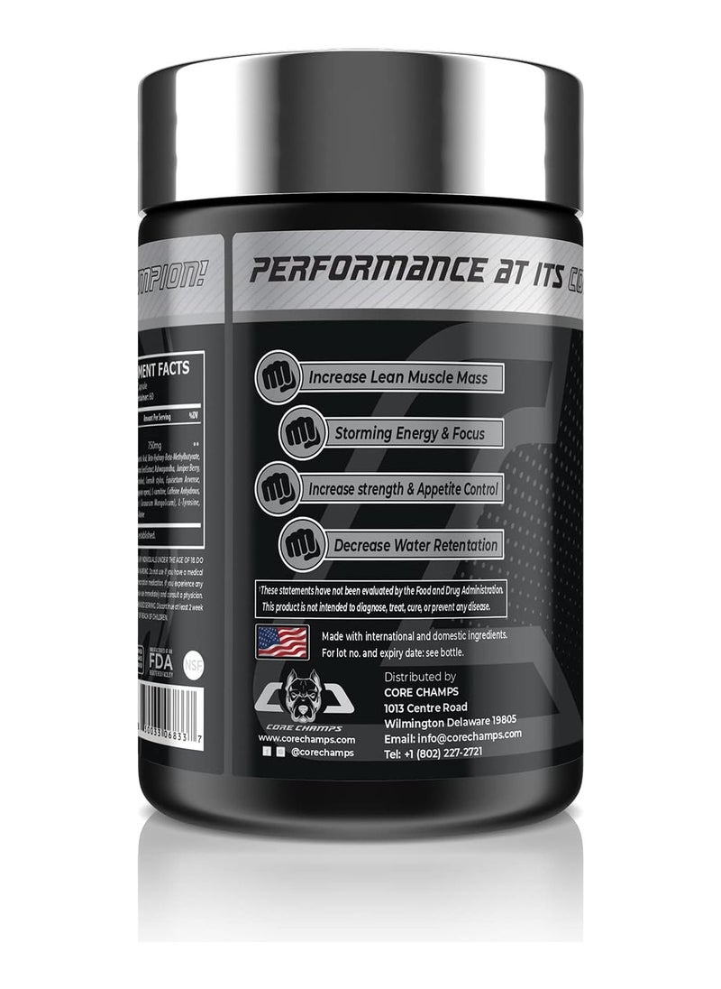 Core Champs, Azavar, Lean Muscle Support, 60 Caps, 60 Servings
