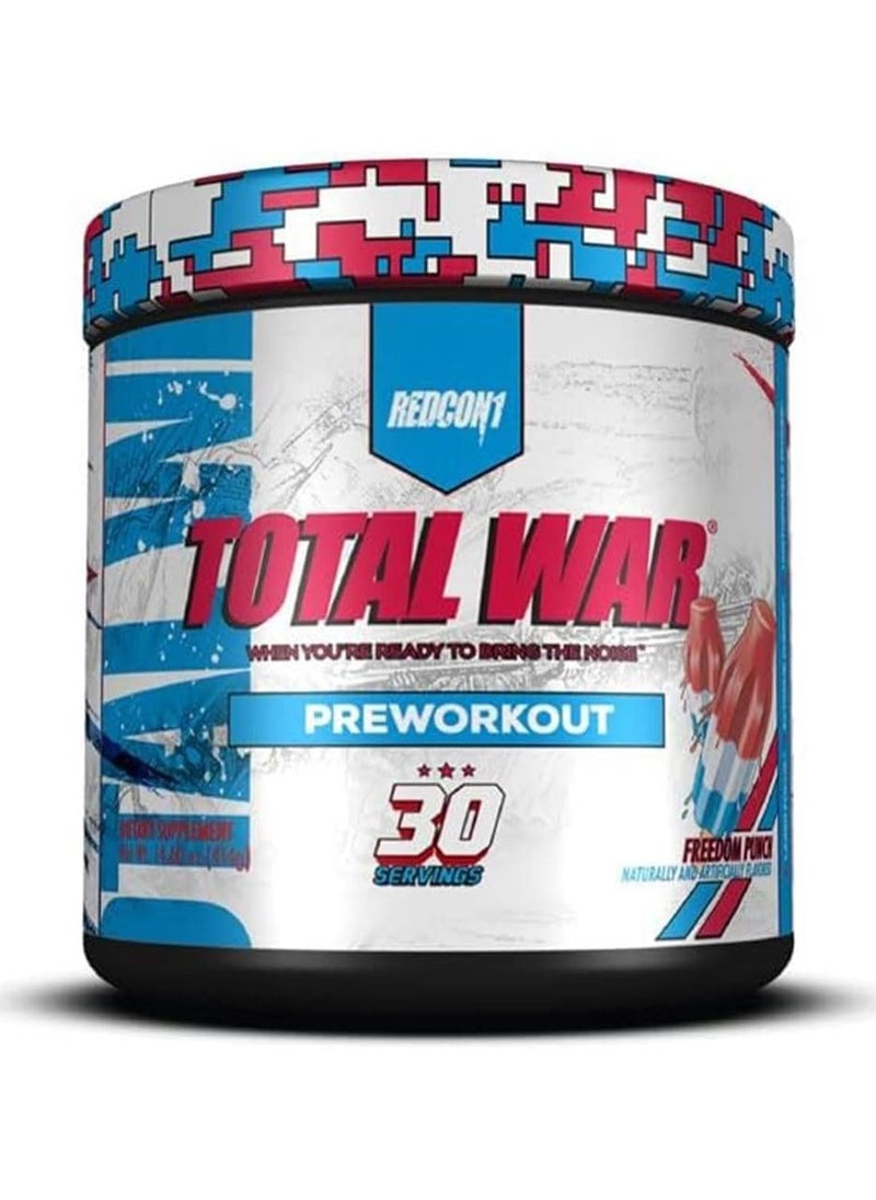 Redcon1, Total War, Pre Workout, 435g, Freedom Punch, 30 Servings