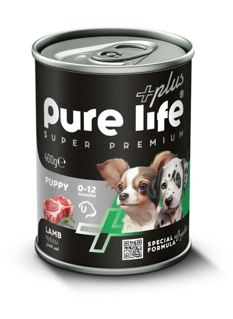 Pure Life Plus Puppy Chunks in Gravy With Lamb 400g