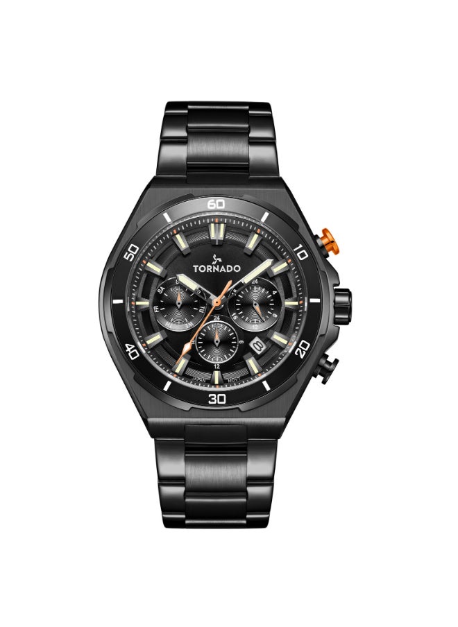 Men's Stainless Steel Multi Function Watch T24104-BBBB - 45 mm