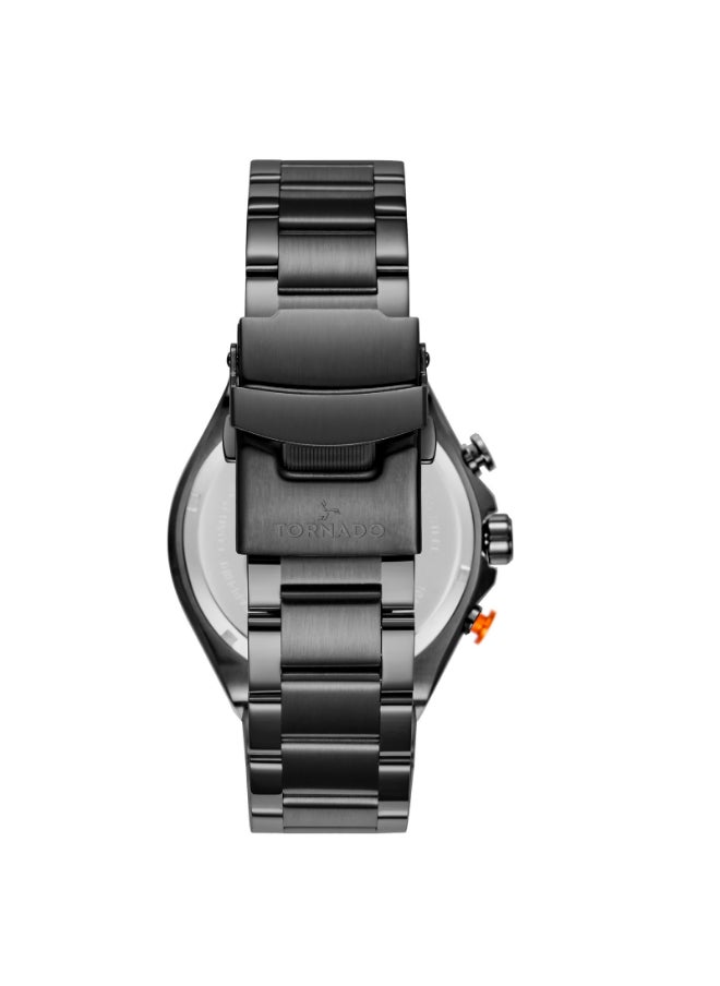 Men's Stainless Steel Multi Function Watch T24104-BBBB - 45 mm