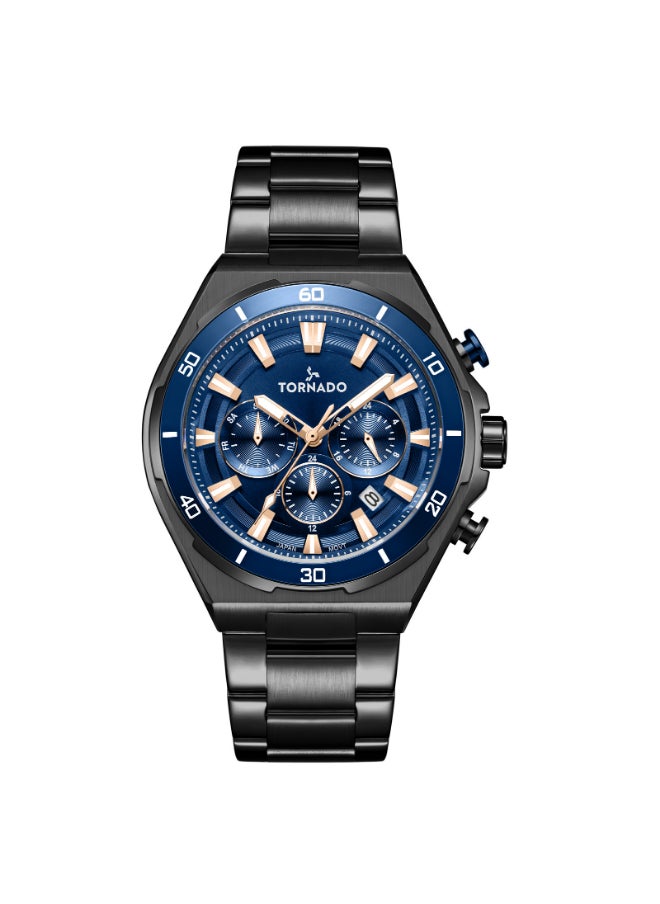 Men's Stainless Steel Multi Function Watch T24104-BBBN - 45 mm