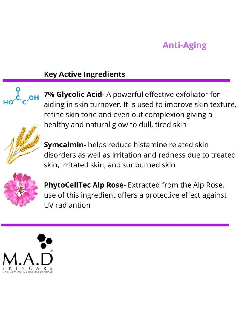 M.A.D Skincare Anti-Aging Glycolic Age Diffusing Cleanser 13.5 fl. oz. [2 Pack]