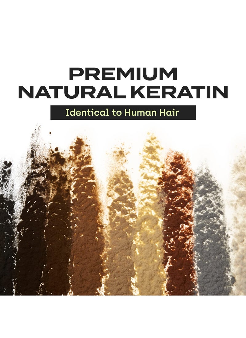 Hair Building Fibers Instant Hair Concealer for Thinning Hair, Hair Fiber for Men & Women, Texture Powder with Natural Keratin, Long-Lasting Hair Color Gray - 3g