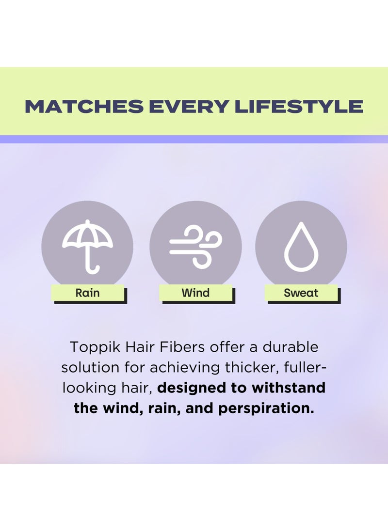 Hair Building Fibers Instant Hair Concealer for Thinning Hair, Hair Fiber for Men & Women, Texture Powder with Natural Keratin, Long-Lasting Hair Color Gray - 3g