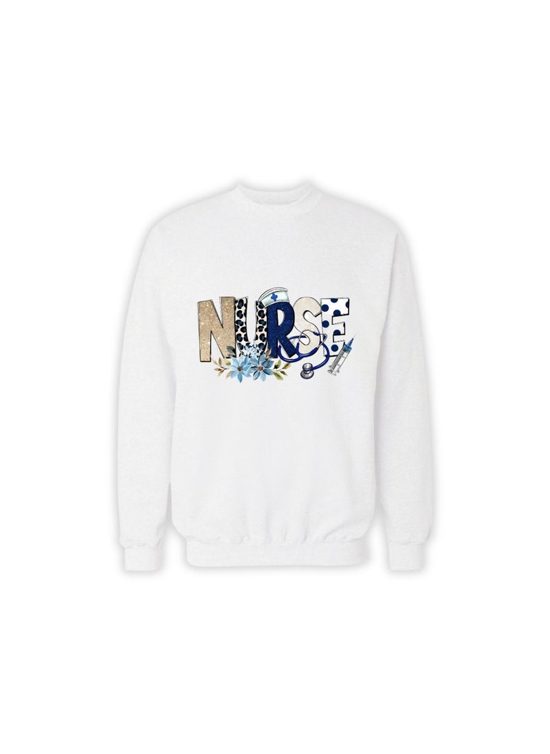 International Nurse Day Sweatshirt For Women-Full Sleeve|Cotton Fabric|Round Neck|Ideal For International Nurse Day,Sports