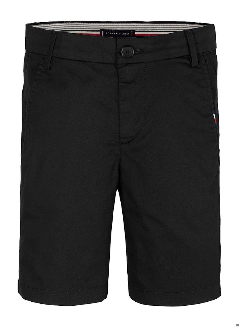 Boys' 1985 Collection Chino Shorts - Cotton, Black
