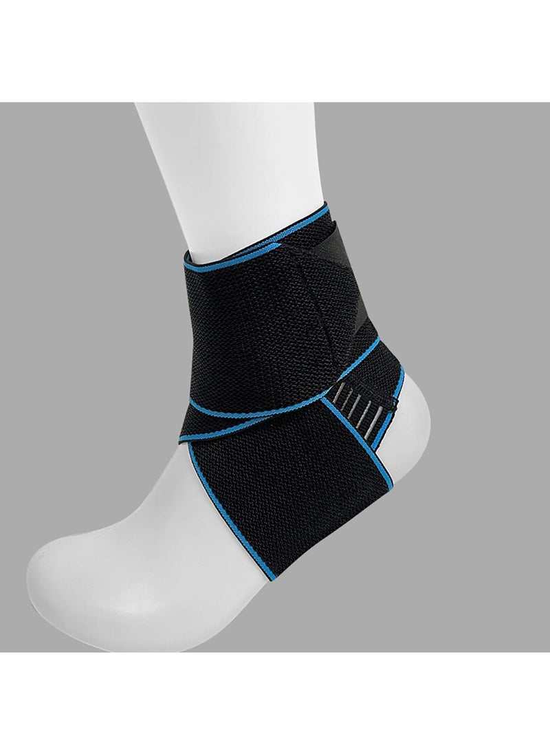 Adjustable Ankle Support Brace 2 Pack - Compression Braces for Sports Protection, One Size Fits Most - Men & Women