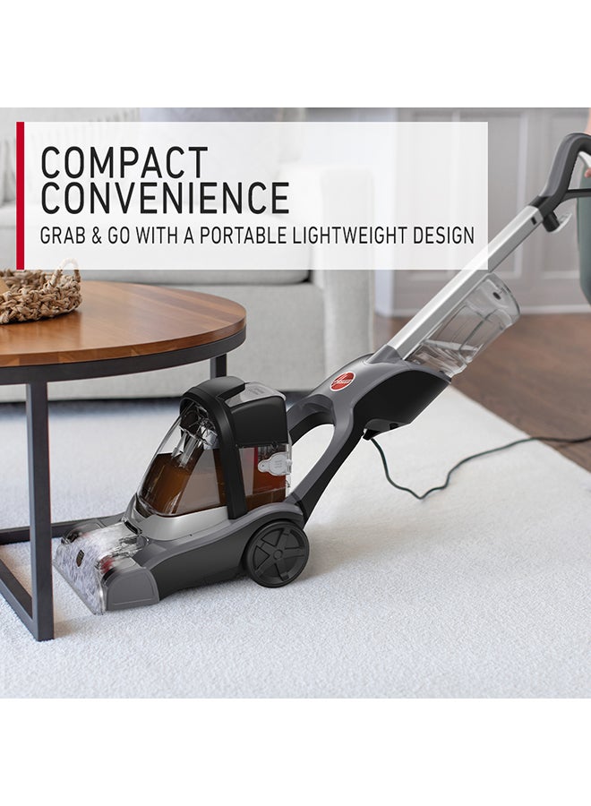 PowerDash Compact Carpet Cleaner CDCW-PDME for Carpet, Upholstery & More With AQUASPIN Brush Bar Easily Removes Spills, Messes & Tough Stains 2.27 L 800 W CDCW-PDME Grey