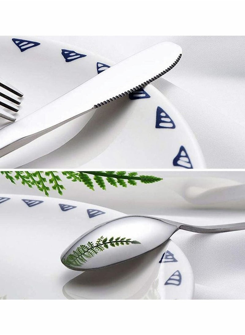 8 Piece Stainless Steel Reusable Travel Cutlery Set with Case