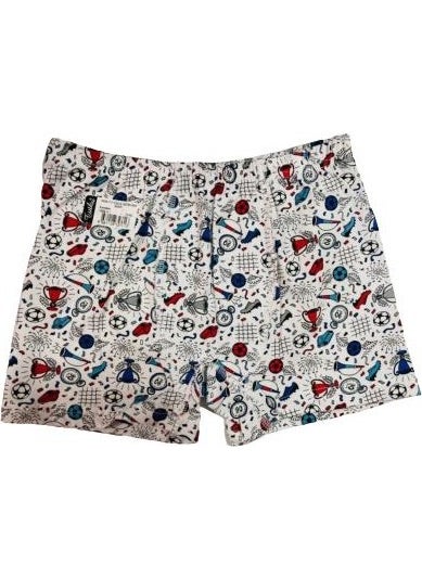 0254 Boy Printed Patterned Boxer 6 Pieces