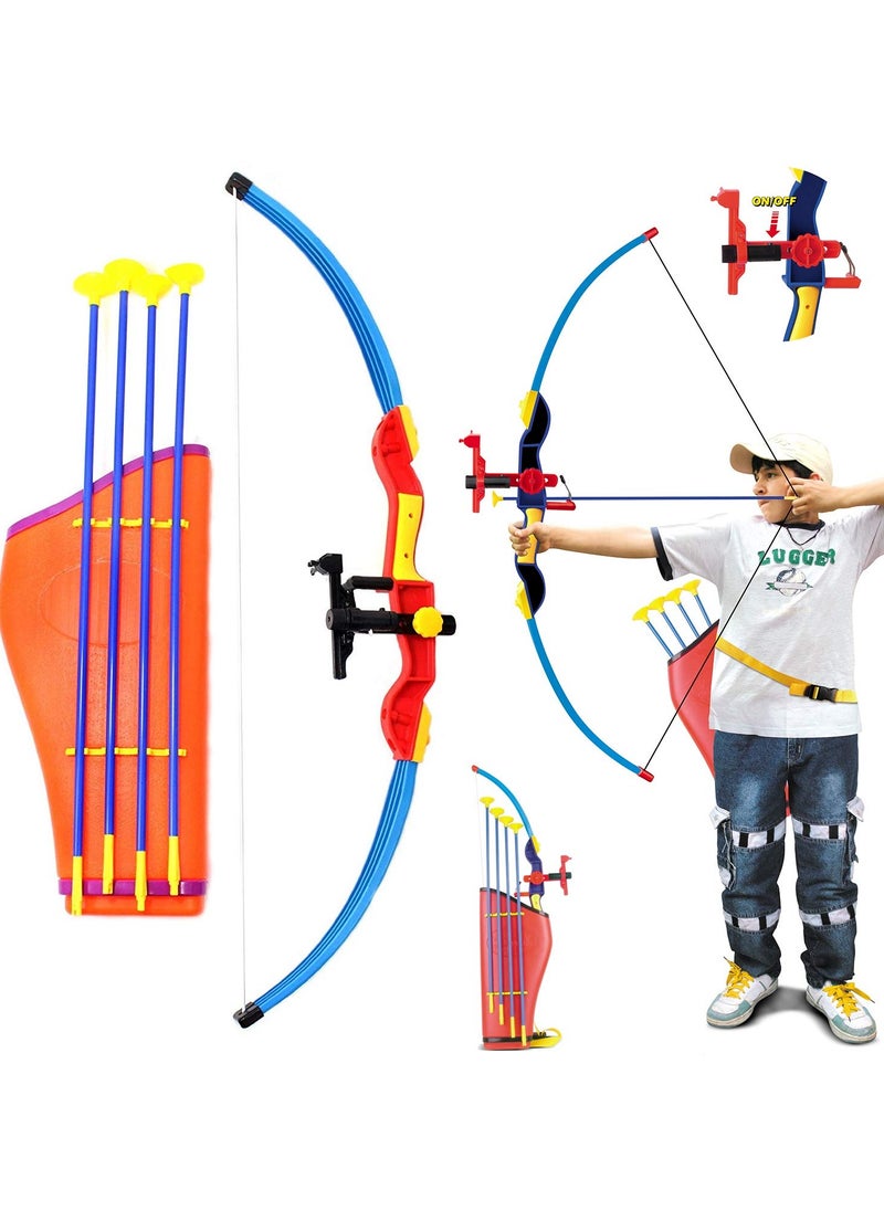 Deluxe Kids Large Toy Archery Bow and Arrow Set with Suction Cup Arrows and Quiver (32-Inches) – Fun Outdoor Play Toy for Boys and Girls