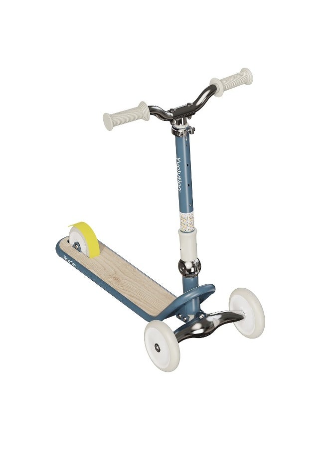 Yvolution Classic Glider Retro Adjustable 3-Wheel Scooter (Blue)